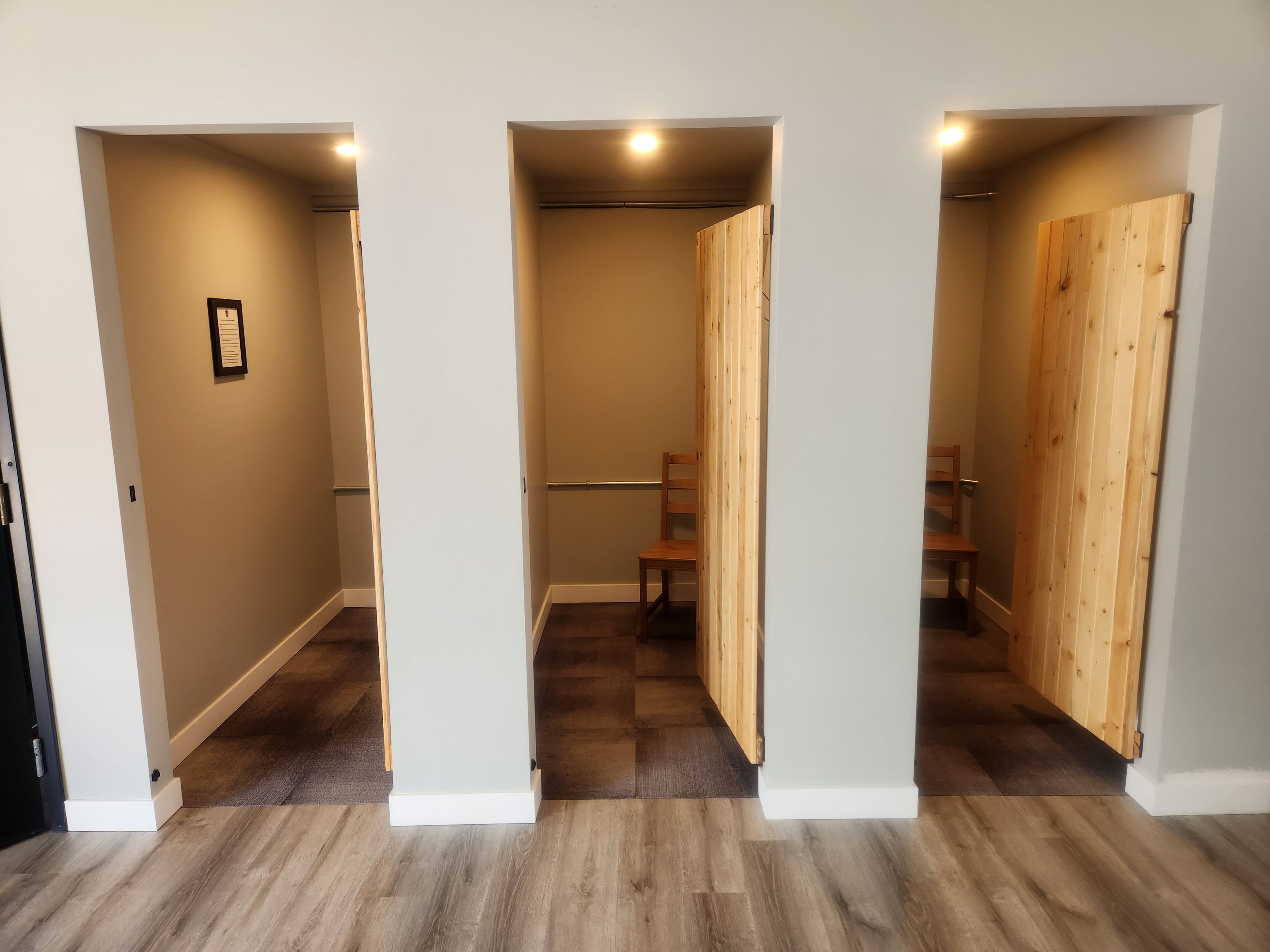 Private Change Rooms.